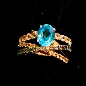 Sterling Silver Blue Topaz Ring